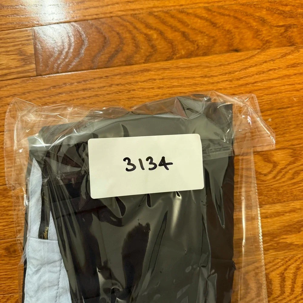 Brooks Brothers Dress Pants Mens 36x32 Navy Blue Flat Performance Polyester